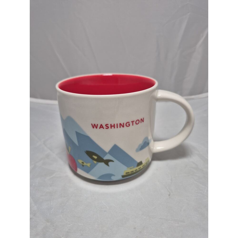 💥 Starbucks You Are Here Collection Washington State Ceramic Coffee Mug 14 oz